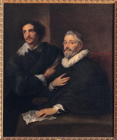 Porträt der Kupferstecher Pieter de Jode der Ältere und Pieter de Jode der Jüngere von Anthony van Dyck